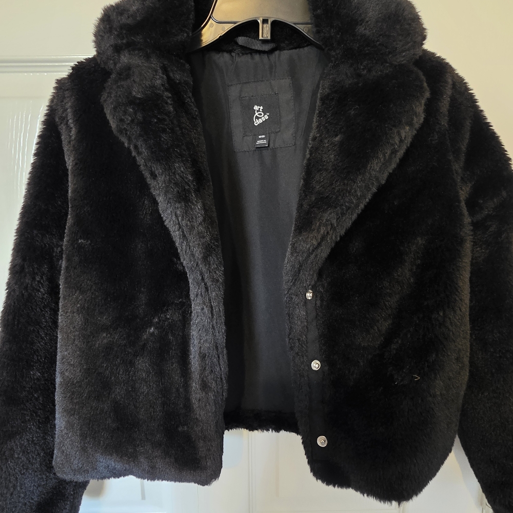Art Class Black Teddy Jacket